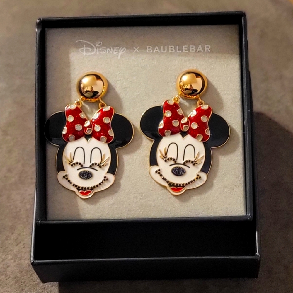 NIB Disney Baublebar Minnie Mouse earrings